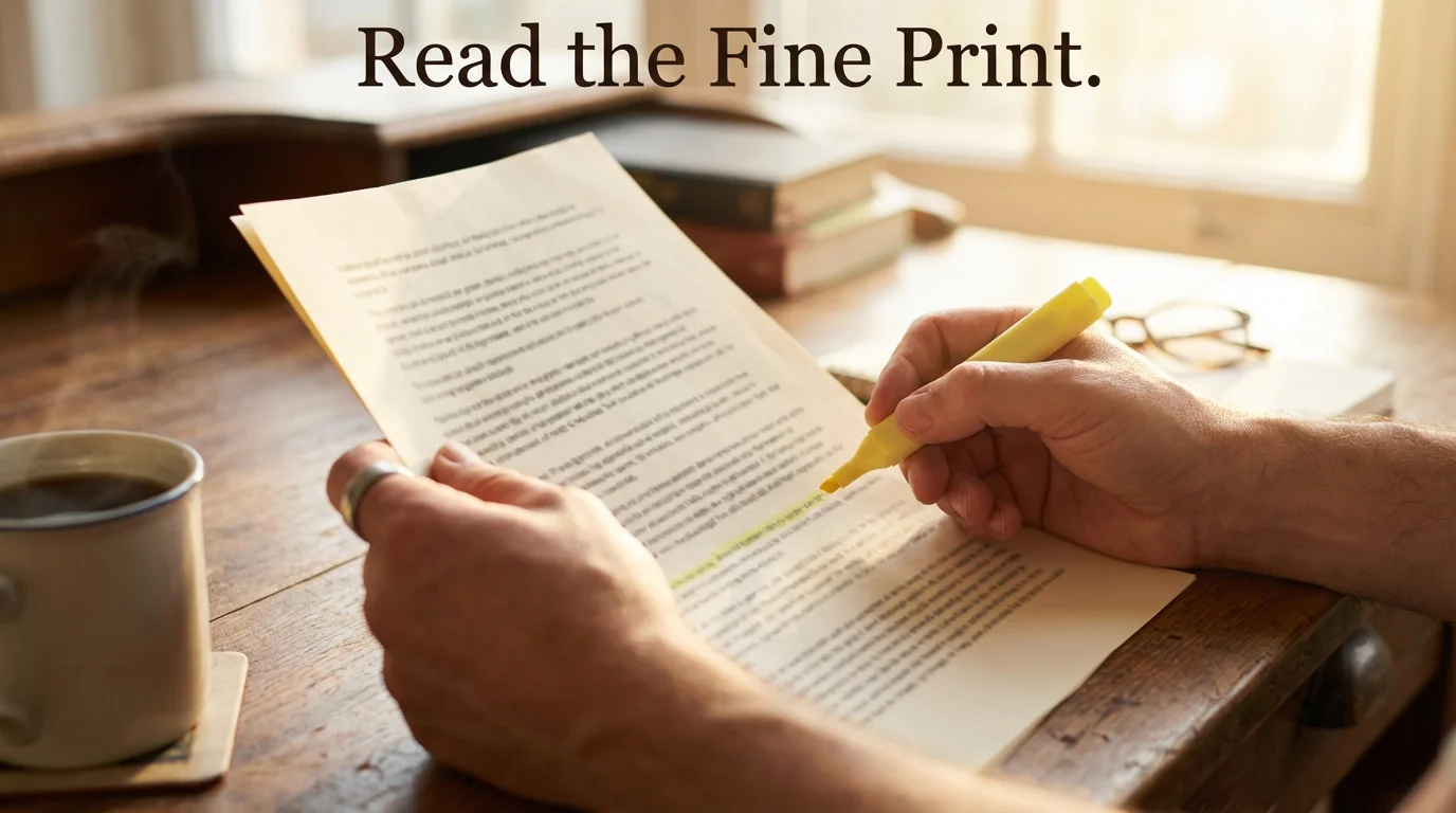 Non-GamStop casino bonuses guide — person reading bonus terms and conditions document